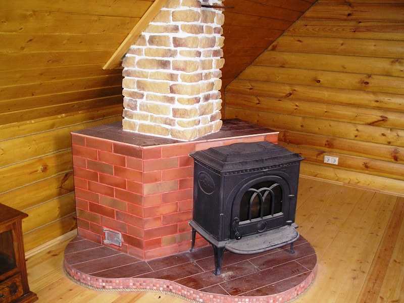 Как правильно установить камин в деревянном доме?