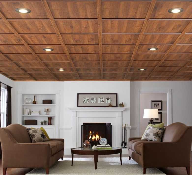 Реечный деревянный потолок своими руками с подсветкой и фото отделки