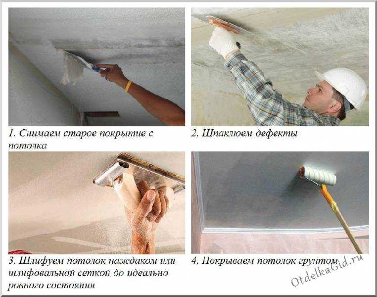 Как покрасить побеленный потолок не смывая побелку