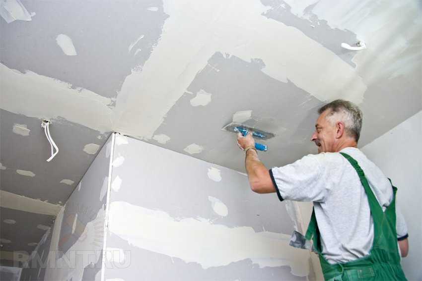 Как покрасить побеленный потолок не смывая побелку