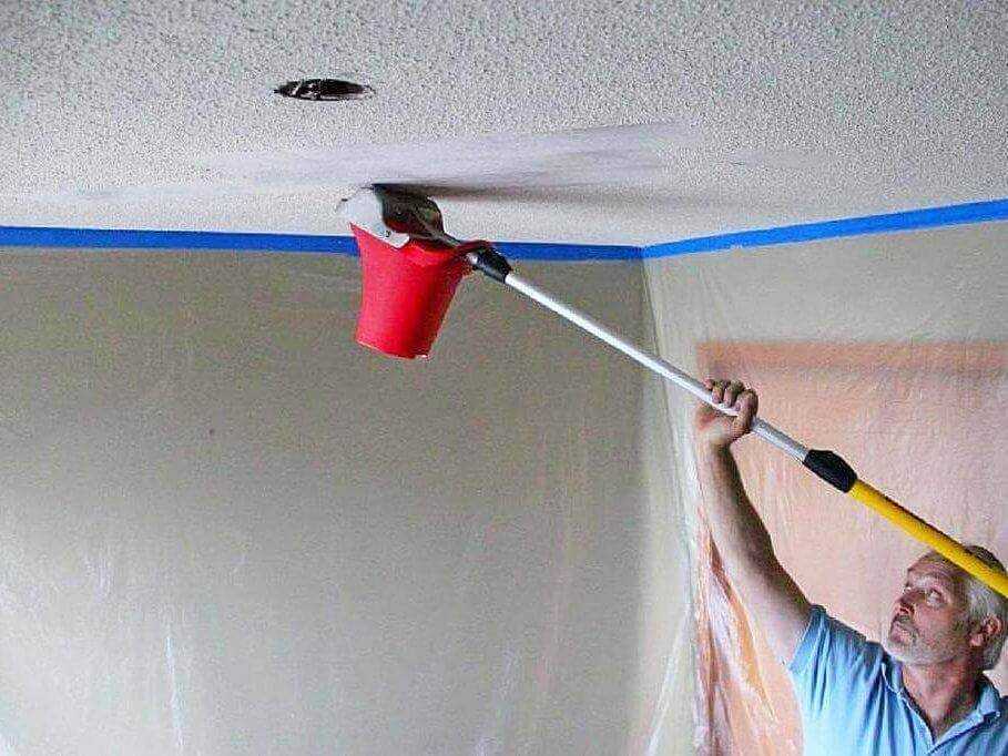 Как побелить потолок своими руками