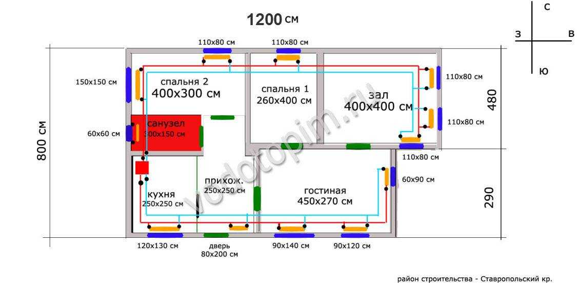 Расчет радиаторов отопления по объему помещения - всё об отоплении