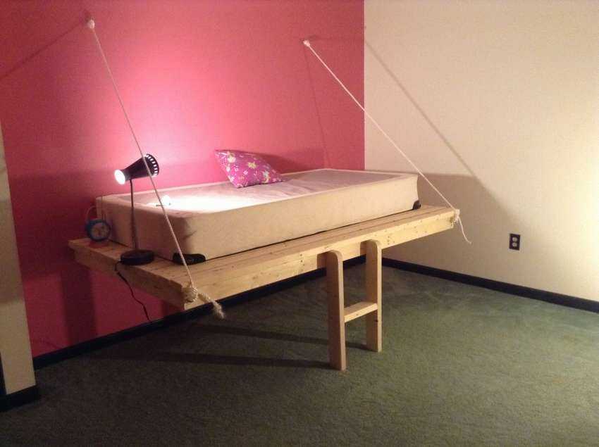Как своими руками сделать подвесную кровать?