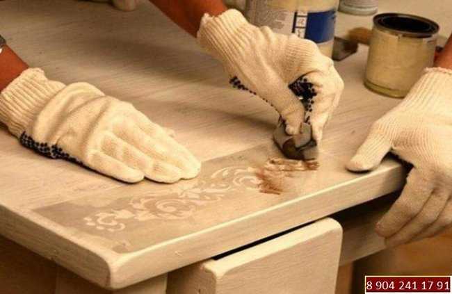 Реставрация лакированной мебели своими руками