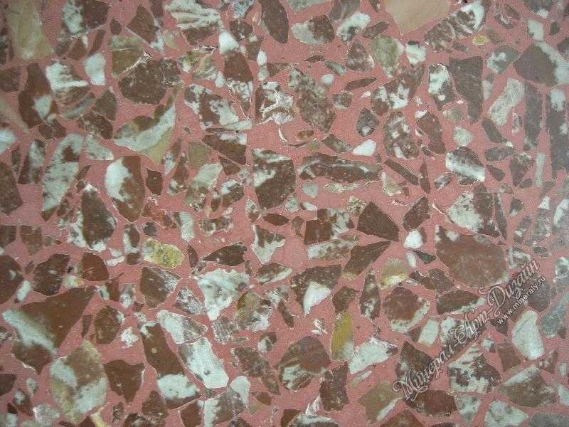 Мозаичный пол из мраморной крошки: технология укладки плитки