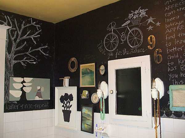Грифельная краска на стенах квартиры: 8 классных дизайн-идей