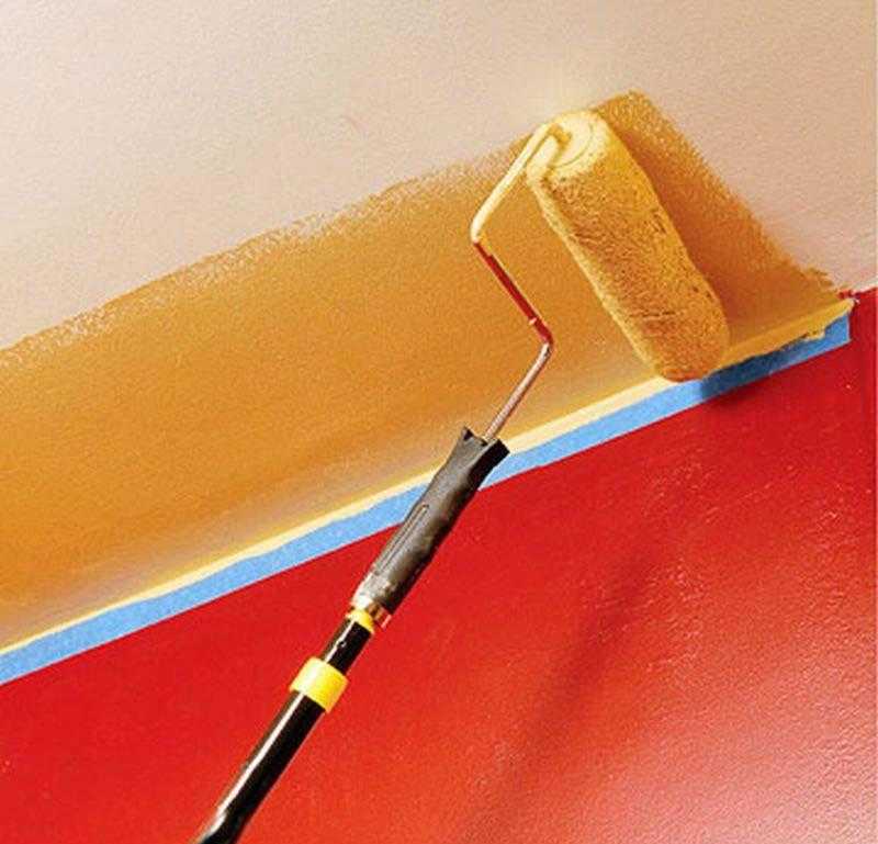 Каким валиком красить стены и потолок