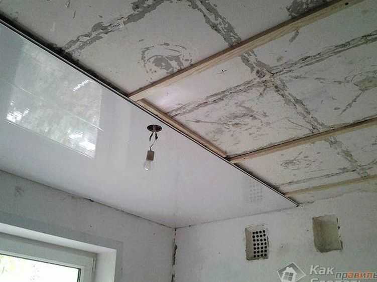 Потолок в ванной из пластиковых панелей: пошаговая инструкция