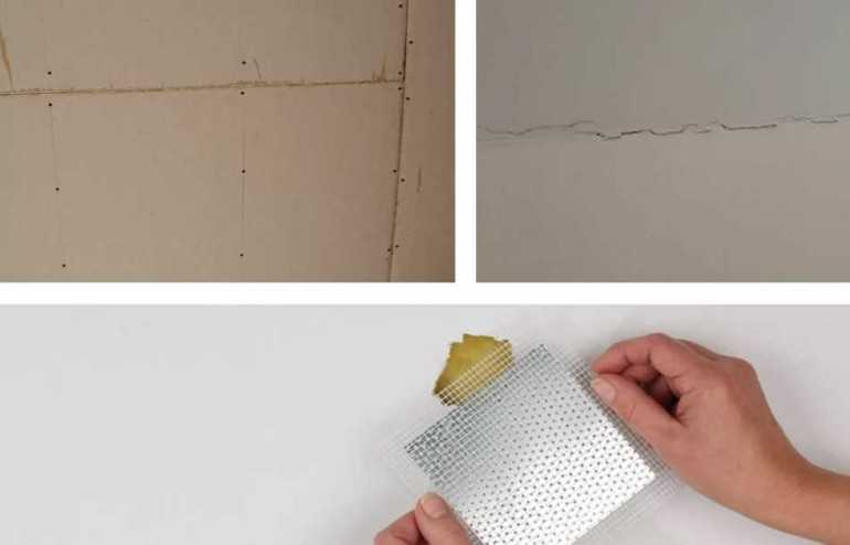 Как заделать трещину на потолке - возможные способы устранения, подробное фото и видео