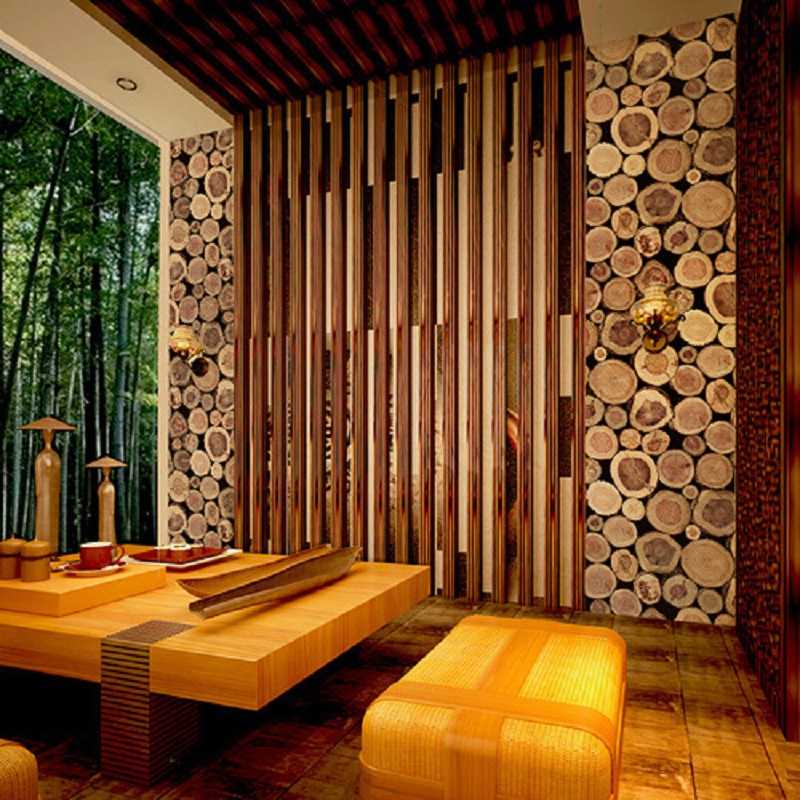 Бамбуковые обои в интерьере: 50 фото примеров, преимущества, уход