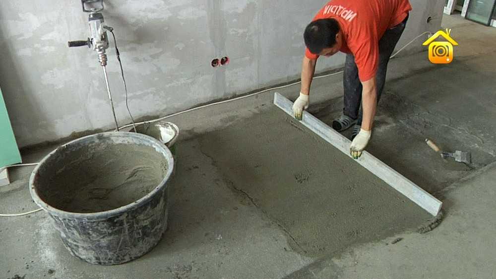 Варианты устройства пола по бетонной плите — порядок выполнения работы