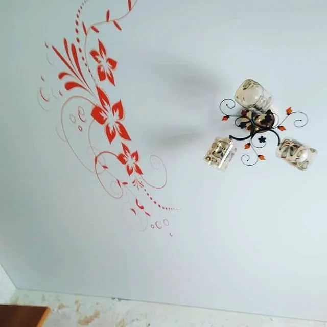 Рисунок на потолке своими руками: элемент декора