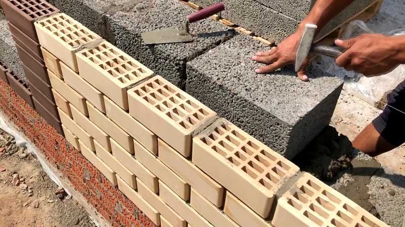 Кладка керамзитобетоных блоков: пошаговая инструкция