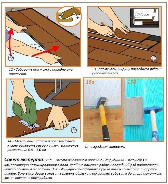Как укладывать ламинат на деревянный пол своими руками? :: syl.ru