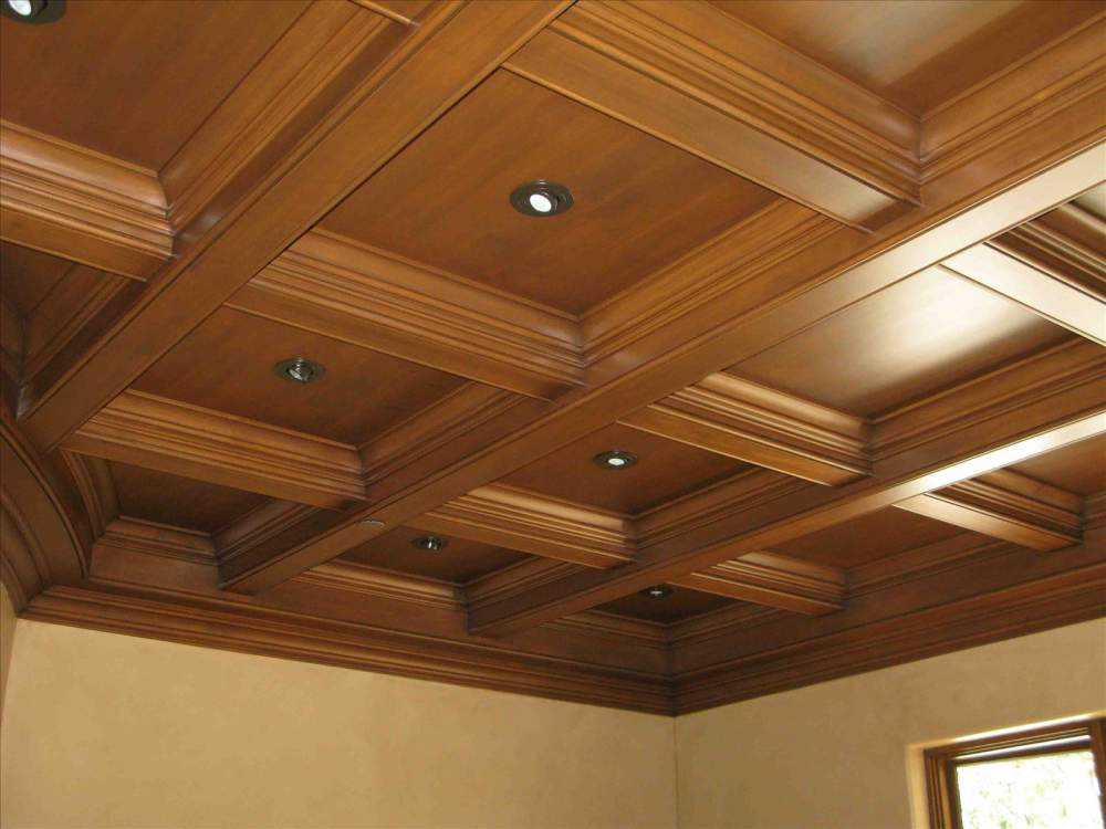 Кессонный потолок: из дерева, из гипсокартона, фото, своими руками
