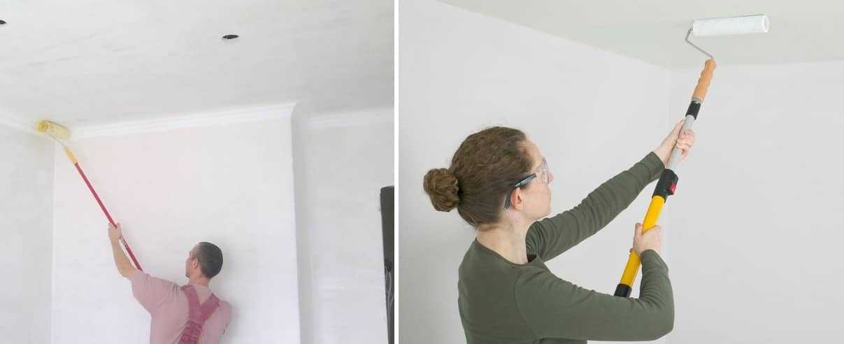 Чем покрасить и как обновить пенопластовую потолочную плитку