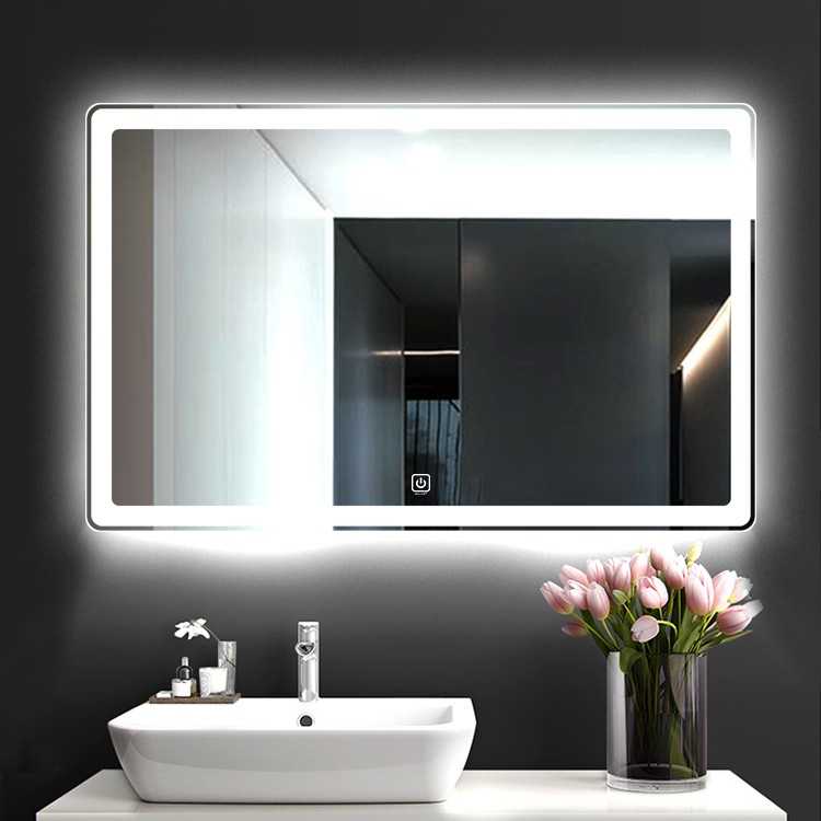 Зеркало с подсветкой - как сделать своими руками и правильно его установить? варианты оформления диодной лентой или сенсорными лед лампами по периметру