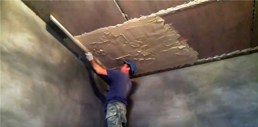 Как штукатурить потолок – пошаговая инструкция