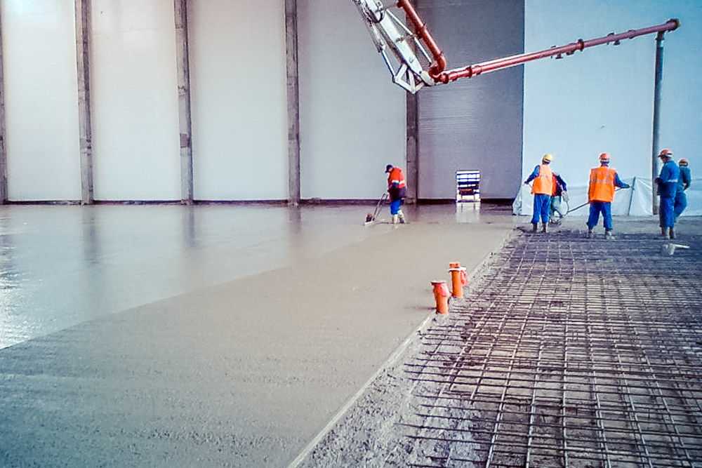 Устройство промышленных бетонных полов для производственных помещений — технология изготовления