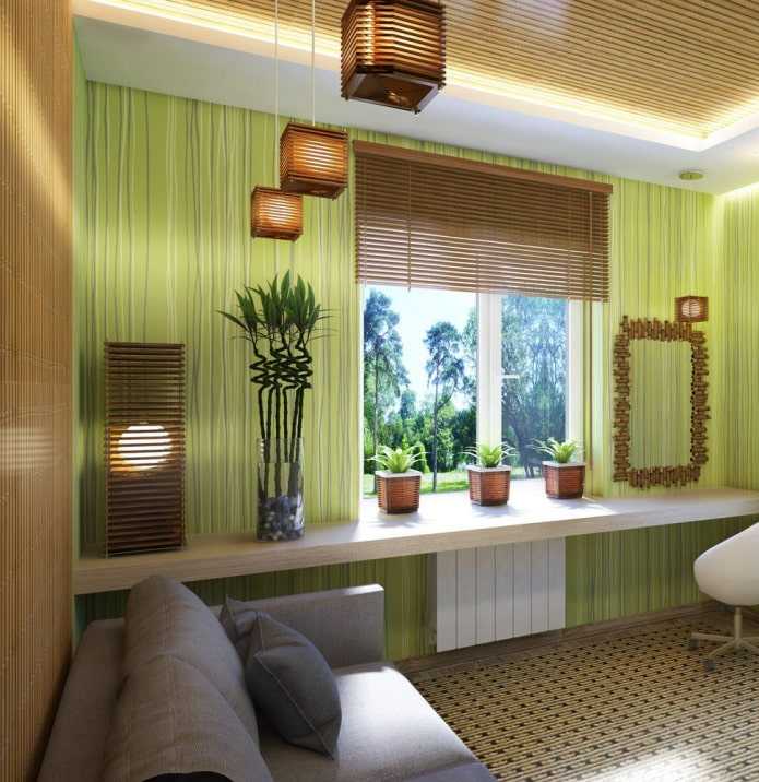 Бамбук в интерьере кухни: примеры эко дизайна для жизни в гармонии с природой