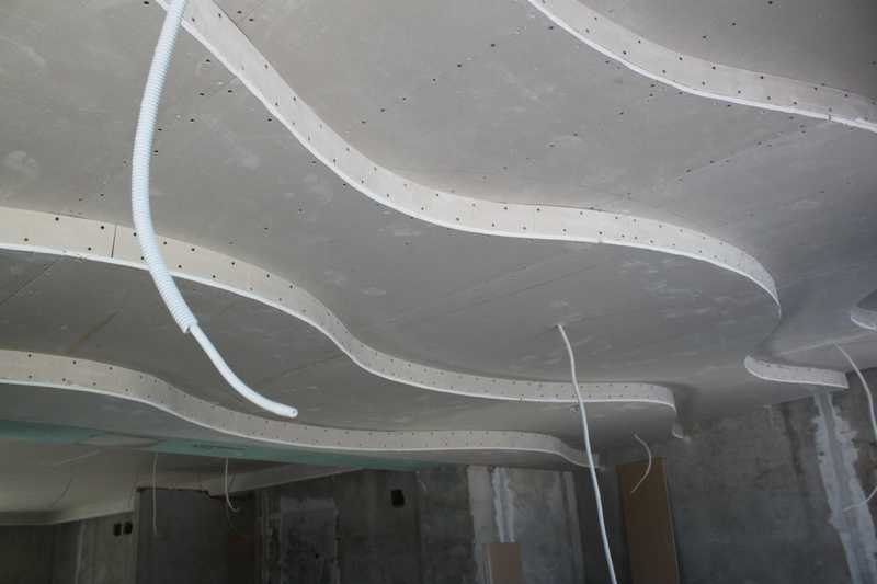 Многоуровневый потолок из гипсокартона с подсветкой - плюсы, минусы и примеры